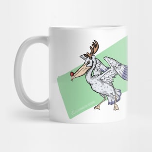 Christmas Pelican Reindeer Mug